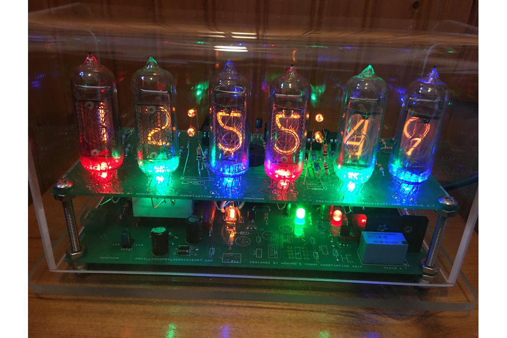 Six digit IN-14 Nixie clock w/ GPS / WiFi option 1