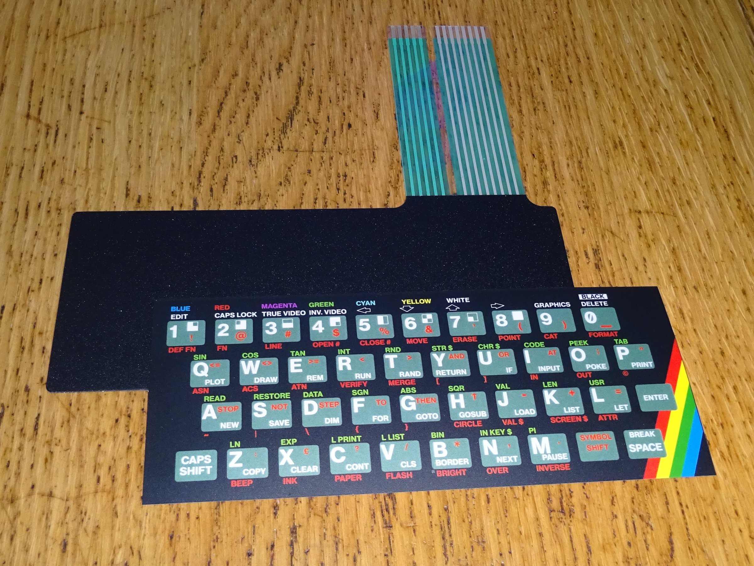 Keyboard Overlays for ZX Max 48 from tynemouthsw on Tindie