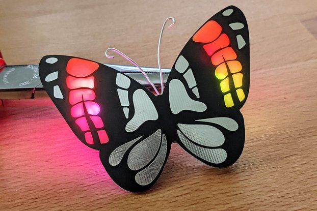 Rainbow Butterfly: Beautiful simple soldering kit