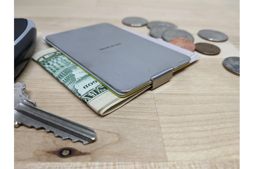 Ergonomic Money Clip - Minimalist, "Made in USA" 1