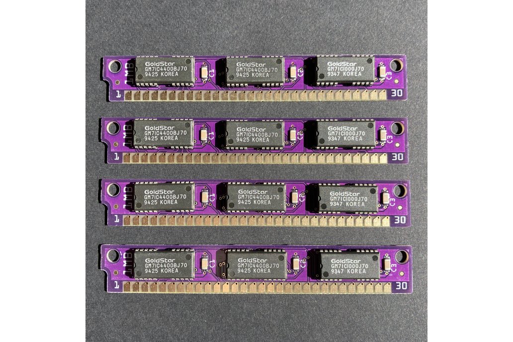 PurpleRAM 4MB (1MB x 4) parity 30pin DRAM SIMM kit 1