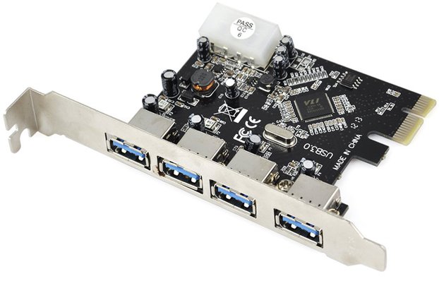 USB 3.0 PCIE 4PORTS Express Expansion Card Adapter