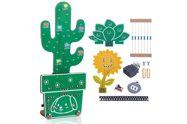 DIY Potted Plant Soldering Kit Desktop Decoration