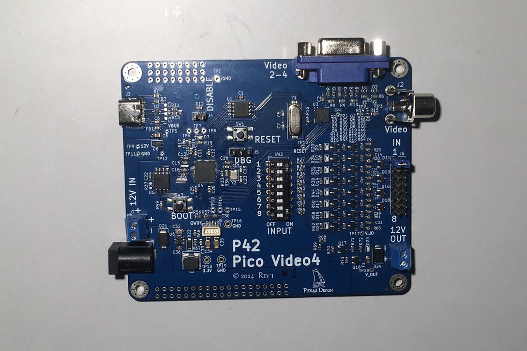 RPi Pico RP2040 4x Video PAL/NTSC Board 1