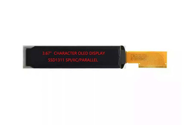 3.67" 16x2 OLED Character Display Module SPI/I2C