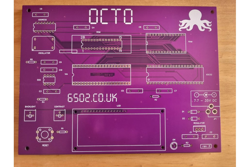 PCB for a 6502 based single-board-computer 1