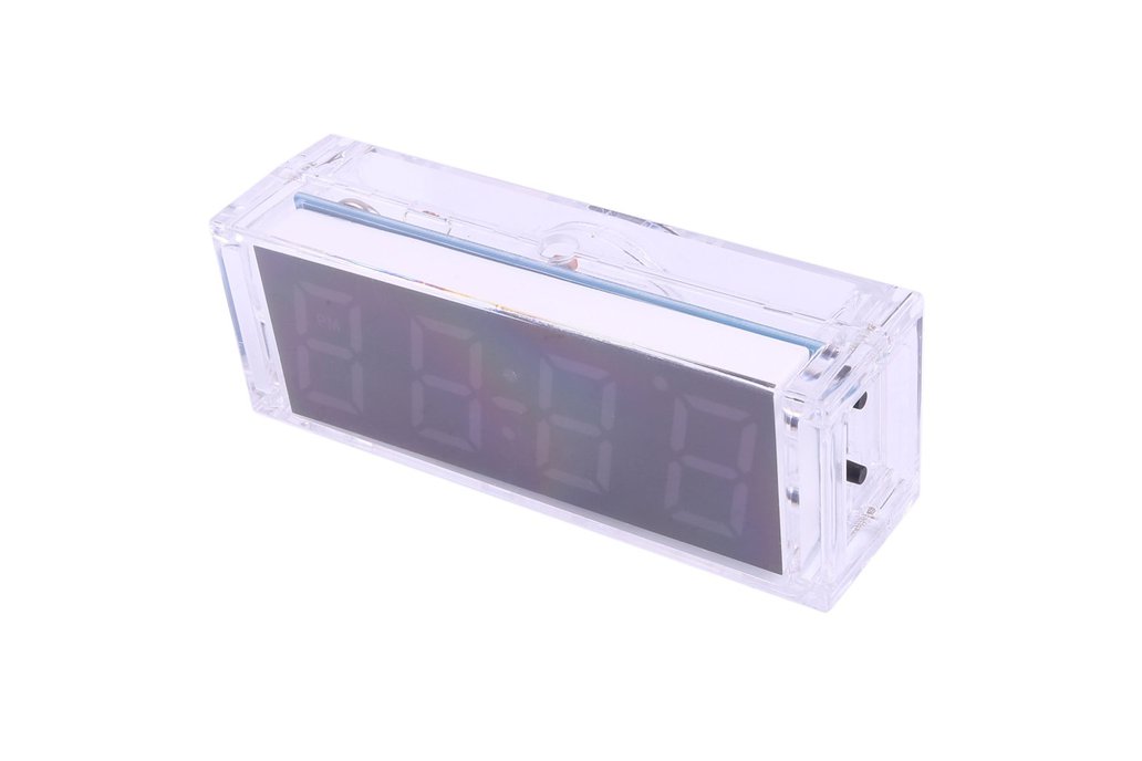 4-Digit RGB Colorful LED Electronic Clock Kit 1