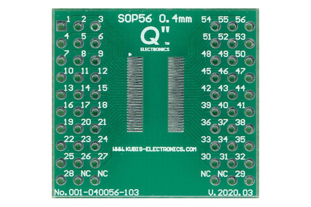 TVSOP56 0.40mm(0.016") to 2 x IDC3x10. 1