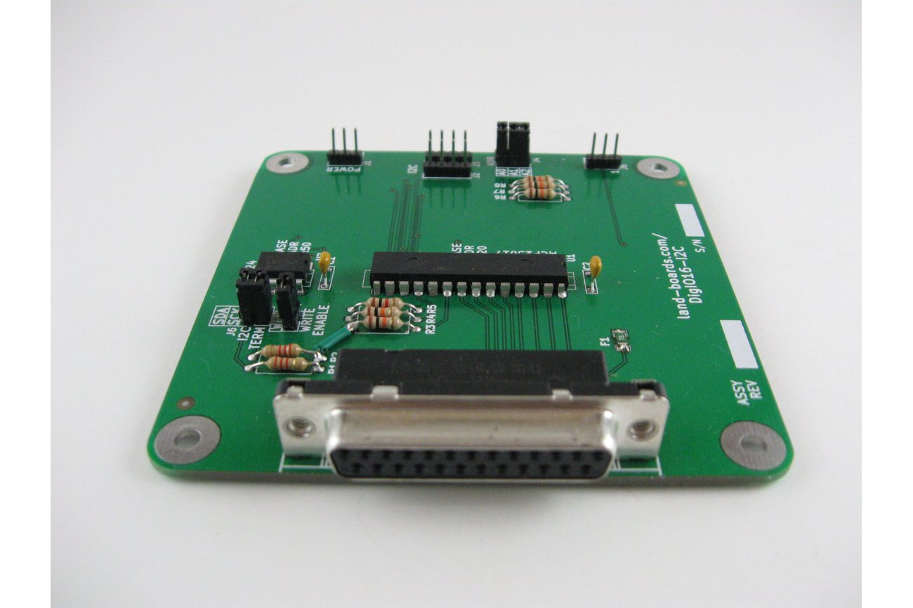 16 Channel Digital I/O Card (DigIO16-I2C) from Land-Boards on Tindie