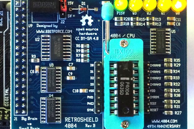 RetroShield 4004 for Arduino Mega