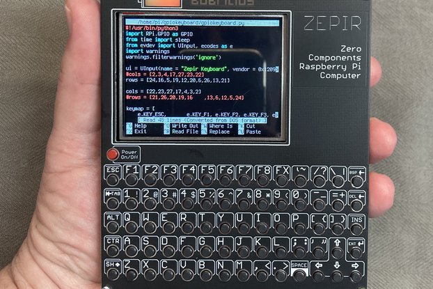 Zepir - Raspberry Pi Zero mini computer HAT