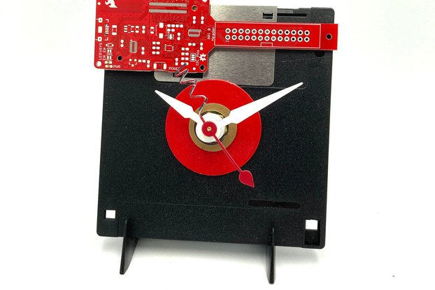 Guitar Floppy disk clock with guitarcircuit board