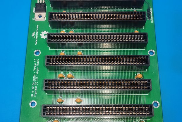 8-bit ISA backplane for Micro 8088 SBC
