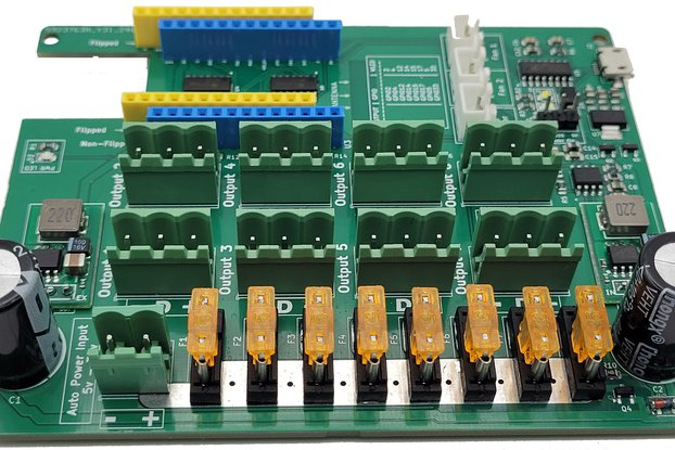 8-Output WT32-ETH01 Distro board for WLED