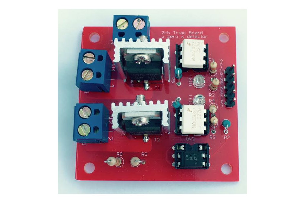 2 ch Triac board w/ zero crossing detector PCB 1