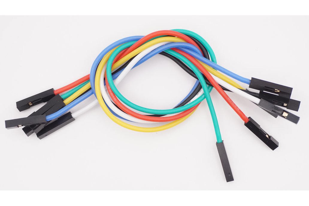 Jumper wire female-female silicon 20cm 2.54mm 6pcs 1