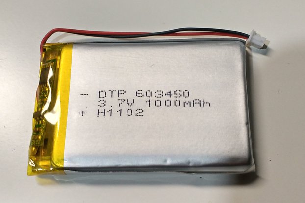 1000mAh UL certified lithium ion battery 4.2V Max