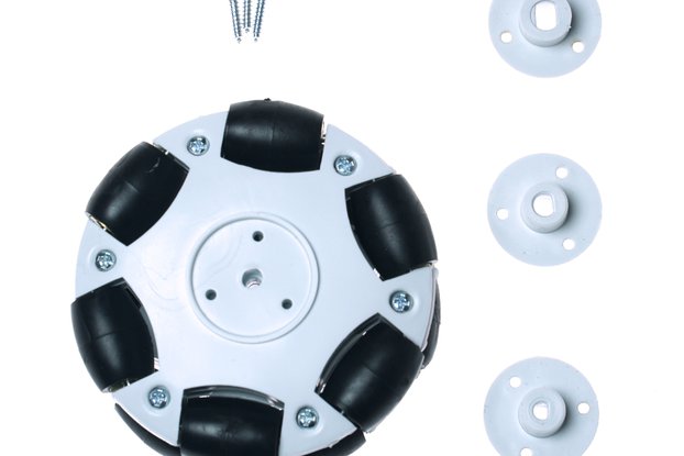 Robotistan - Plastic Omni Wheel - Gearmotor Comp