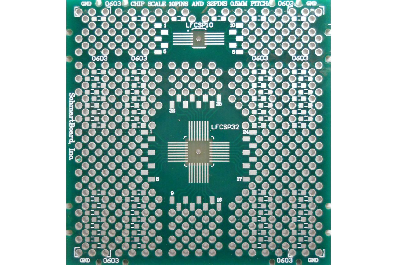 SchmartBoard|ez QFN 10-32 pins, .5mm Pitch PCB from Schmartboard, Inc ...