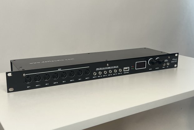 Teensy 4.1 8x14 1U MIDI and Audio interface