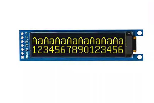 7P 2.26"SPI IIC OLED Character display Module 1602