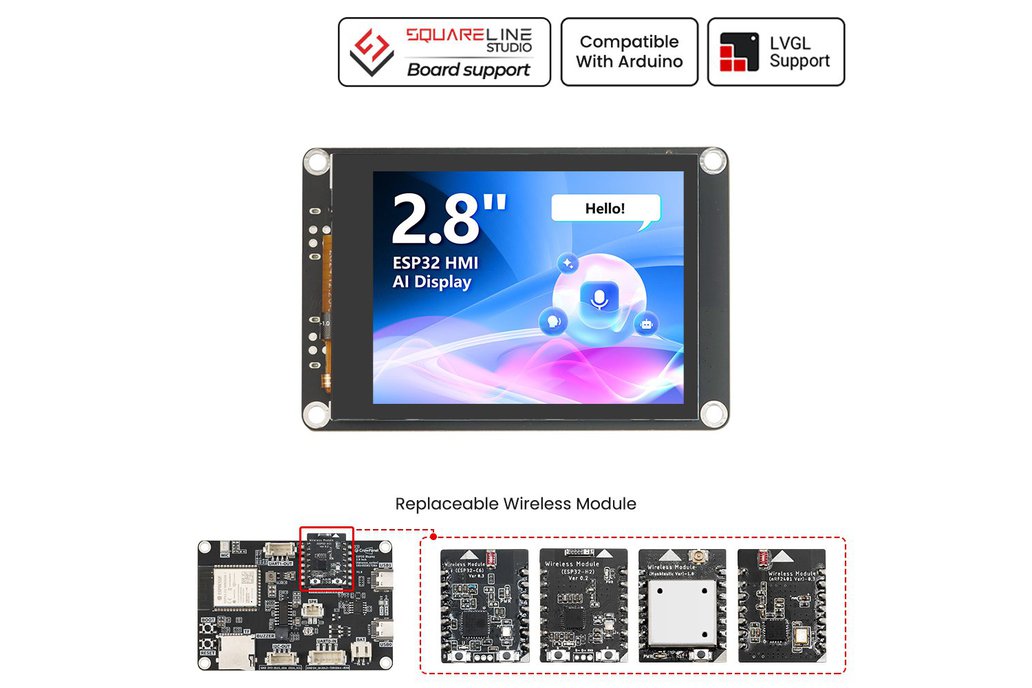 CrowPanel Advance 2.8-HMI ESP32 AI Display 320x240 1
