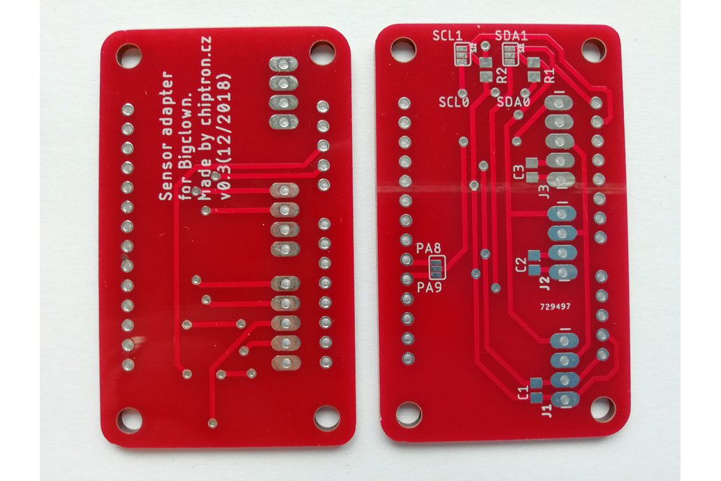 Sensor adapter v0.3 for BigClown (Bare PCB) 1