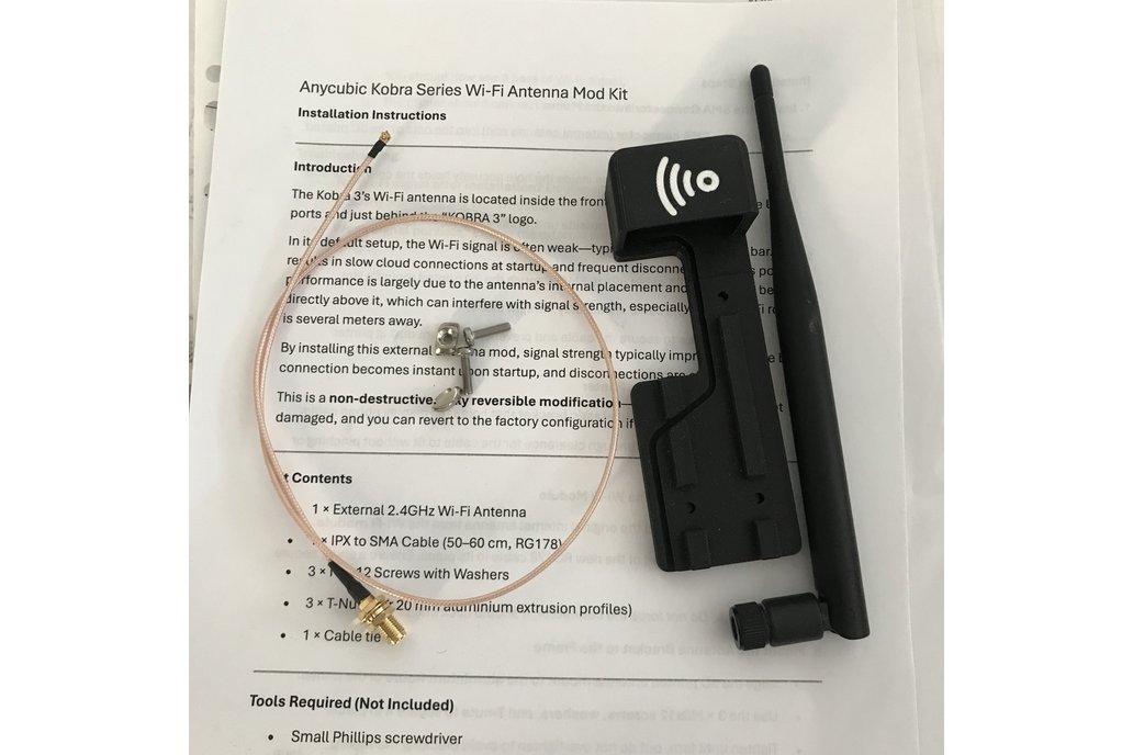 Anycubic Kobra Series External WiFi  Antenna Kit 1