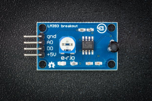 Vibration sensor with LM393
