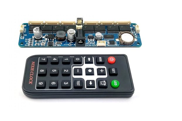 6-Digit Nixie Tube Clock Mainboard with Remote