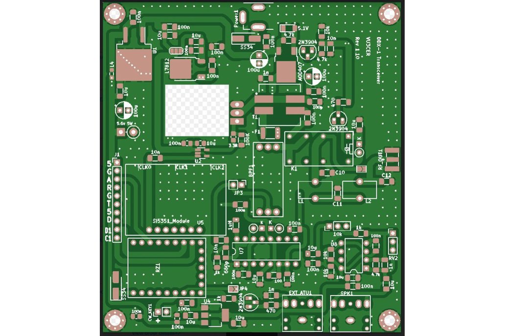 Direct Digital Transceiver DDX  FT8  WSPR- PCB KIT 1