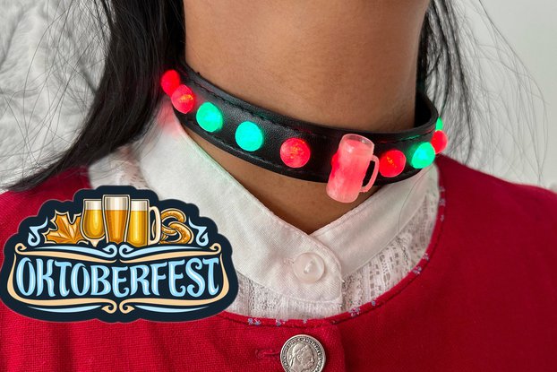 Wiesn LED - Handmade necklace -Choker Oktoberfest