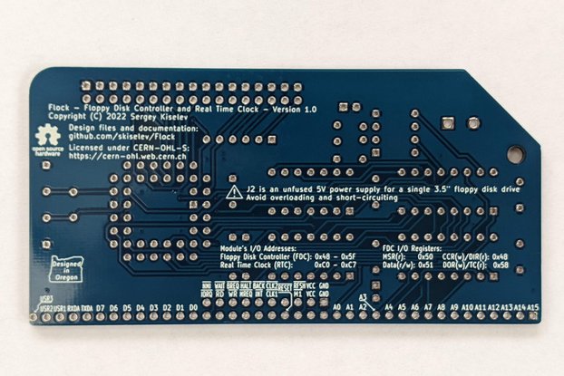 Flock - RC2014-Compatible Module: PCB and FDC