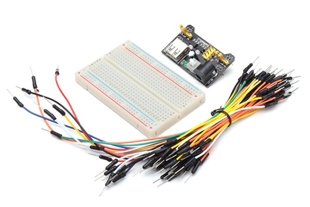 Power Supply, Jumper Cable, Breadboard Kit