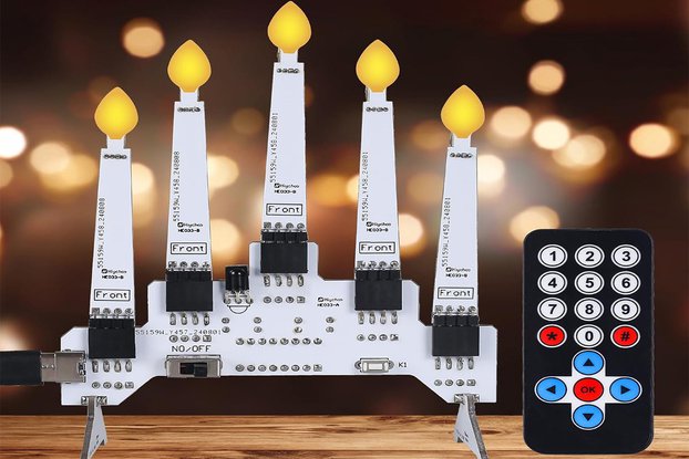 ICSTATION Candle Lights Soldering Learning Kit