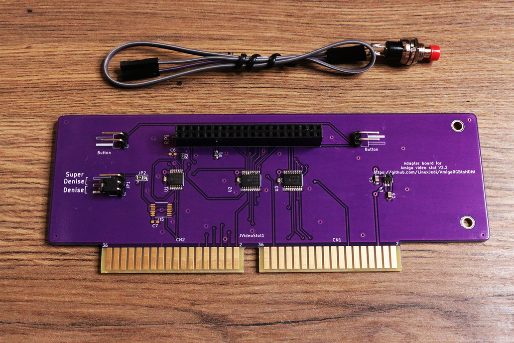 Purple HDMI AMIGA 2000 3000 for Raspberry Pi Zero 1