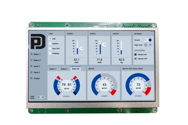 Industrial Touch HMI TFT Screen with I2C/UART