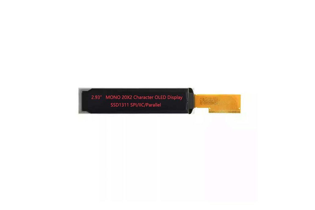 2.93" OLED SPI 20X2 OLED Character display module 1