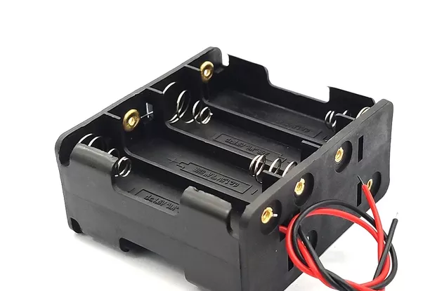 8*AA Battery Slot Storage Holder Box - With Line