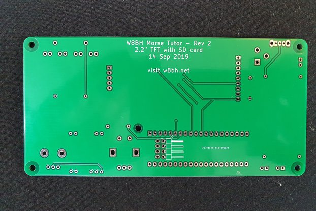PCB for W8BH Morse Code Tutor
