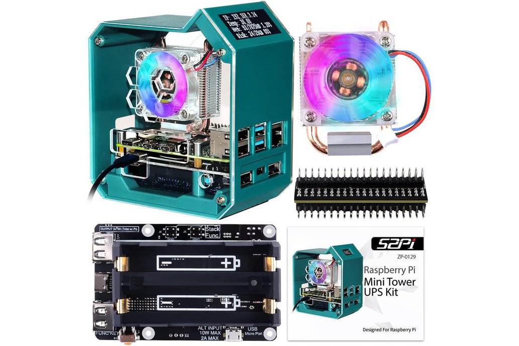 52Pi Raspberry Pi 4 Case, Mini Tower Case 1