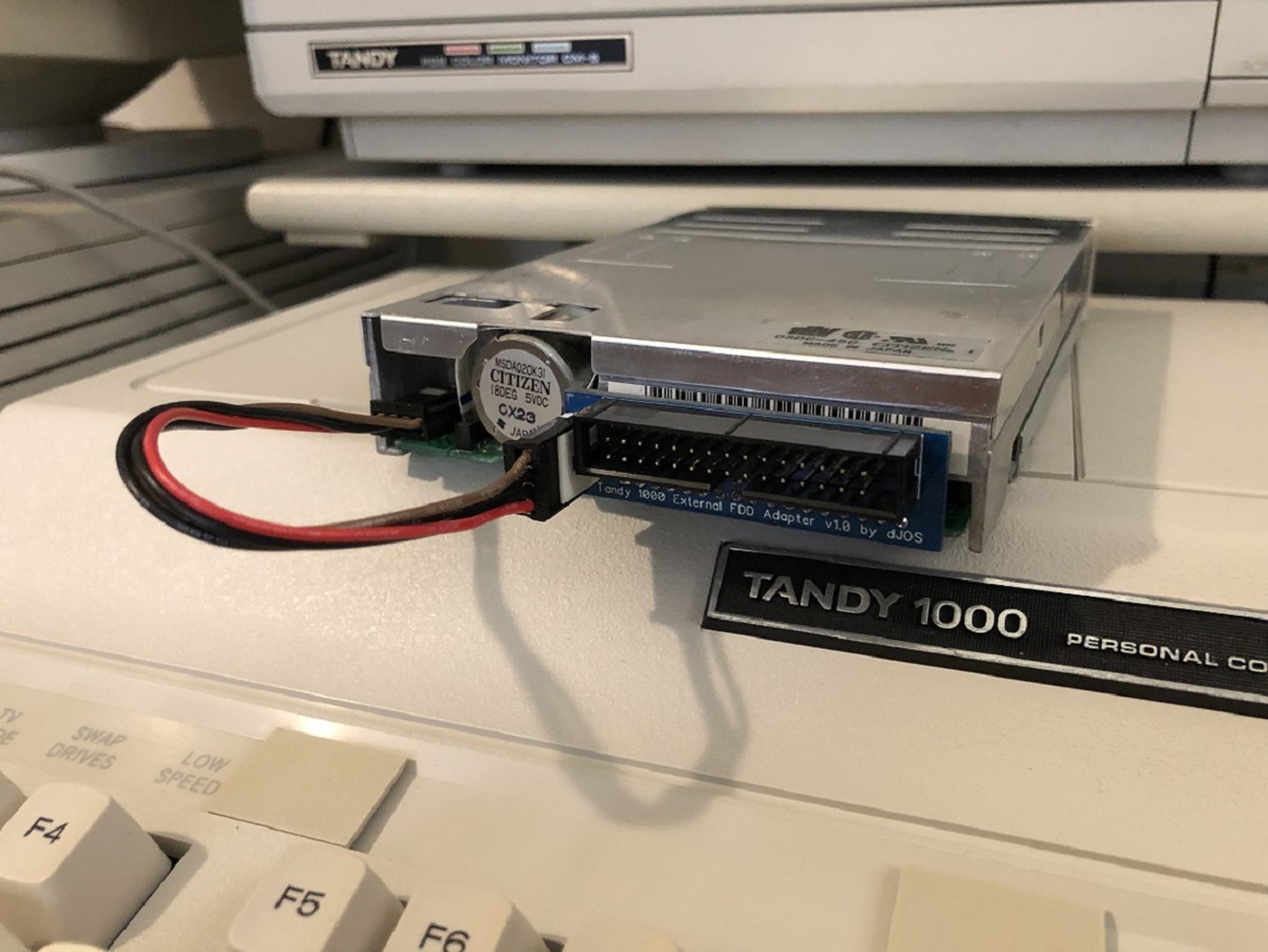 Tandy 1000 EX/HX External Floppy Drive Adapter from Systems