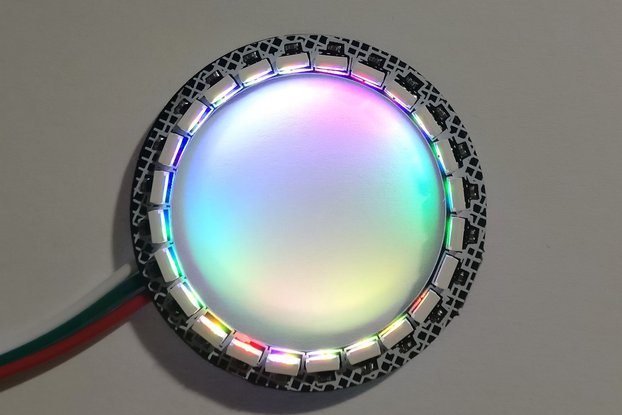 Inwards facing 24-LED ring