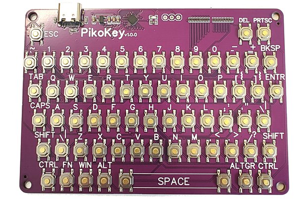 PikoKey - Mini HID USB Mechanical Keyboard