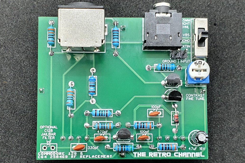 Shortboard Commodore 64 and 128 RF Replacement V2 1