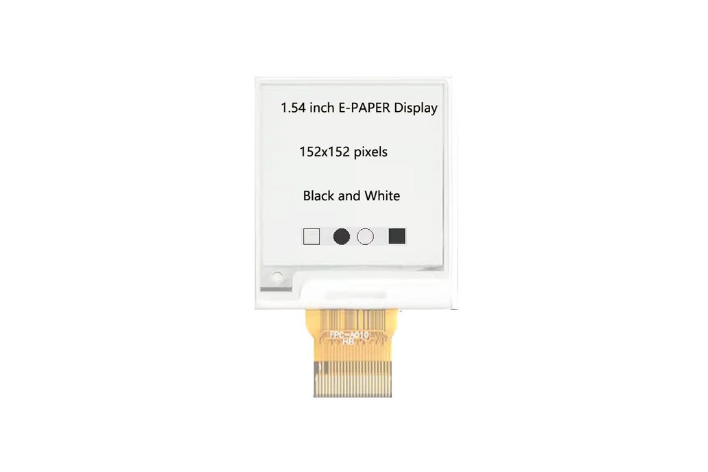 SPI 1.54" inch EPD Screen 152x152 e-Ink Display 1