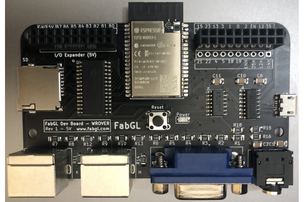 FabGL ESP32 Board 16MB Flash 4 MB PSRAM - 5V I/O 1