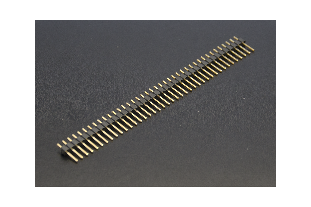 Male Header - 0.1" / 2.54mm - Gold Plated - 40pin 1