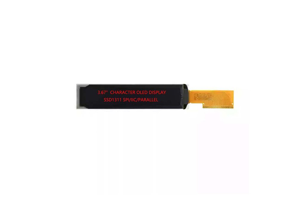3.67" 16x2 OLED Character Display Module SPI/I2C 1