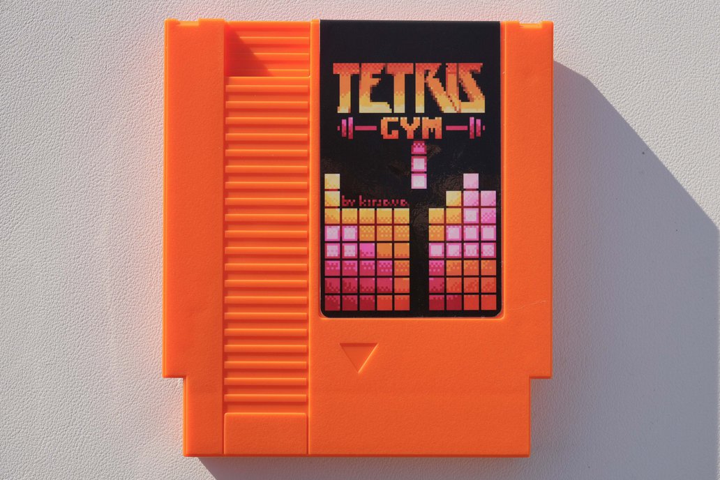 TetrisGYM v6 NES Cartridge (fangame) 1
